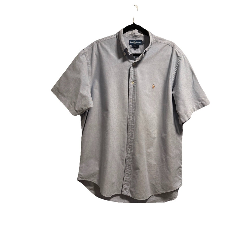 Polo Ralph Lauren Collared Button Down Yarmouth Oxford Blue Men's Shortsleeve